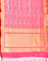 Nouvelle Peach Brocade Silk Saree