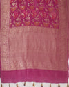 Meghapushpa Old Rose Gyasar Tussar Georgette Saree