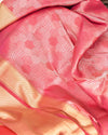 Nouvelle Peach Brocade Silk Saree