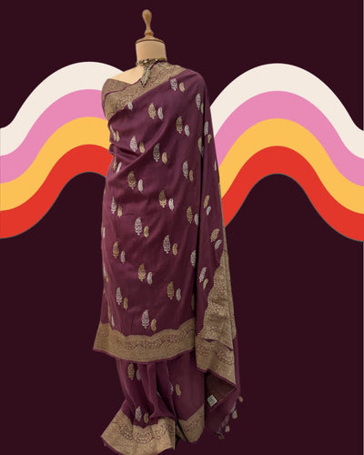 Hazelnut Brown Soft Silk Saree