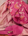 Meghapushpa Old Rose Gyasar Tussar Georgette Saree