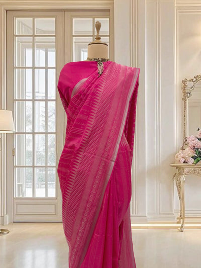 Leela Pink Silk Saree