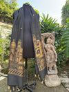 Varuna Ghat Palla Black Matka Georgette Dupatta