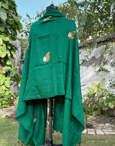 Panna Emerald Green Matka Georgette Dupatta