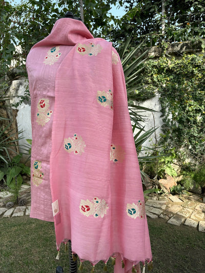 Rosa Pink Matka Georgette Dupatta