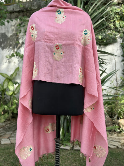 Rosa Pink Matka Georgette Dupatta