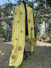 Starfruit Lime Green Matka Georgette Dupatta