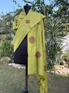 Starfruit Lime Green Matka Georgette Dupatta