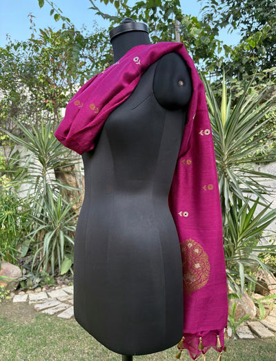 Afreen Magenta Matka Georgette Dupatta