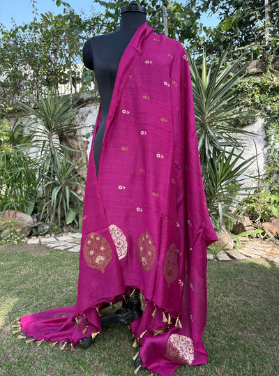 Afreen Magenta Matka Georgette Dupatta