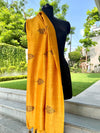 Amrapali Yellow Mughal Matka Georgette Dupatta