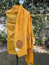 Kesar Mango Yellow Matka Georgette Dupatta