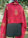 Gulab Maroon Matka Georgette Dupatta