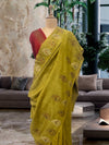 Gulafsha Mehendi Matka Georgette Saree