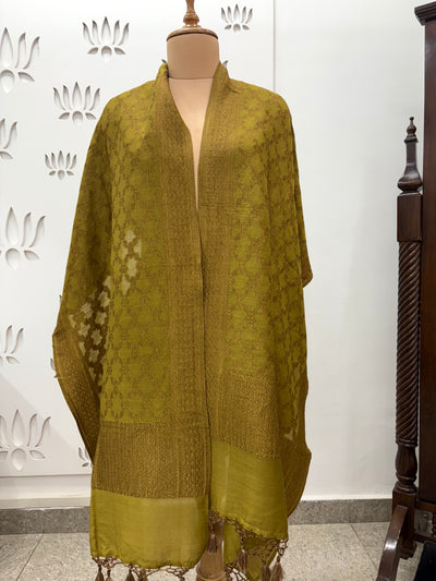 Iqra Mehendi Matka Georgette Stole Dupatta