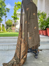 Olive Ghat Palla Matka Georgette Dupatta