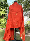 Brick Rust Matka Georgette Dupatta