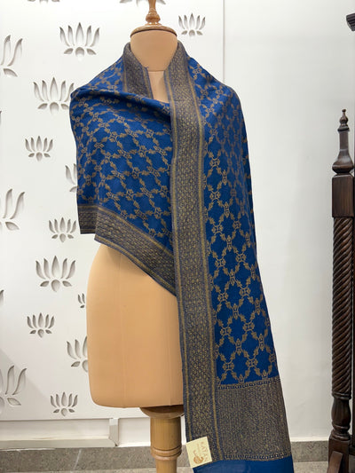 Layla Blue Matka Georgette Stole Dupatta