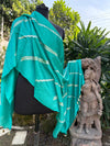 Iris Turquoise Blue Matka Georgette Dupatta