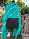 Iris Turquoise Blue Matka Georgette Dupatta