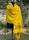 Surajmukhi Yellow Matka Georgette Dupatta