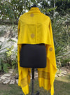 Surajmukhi Yellow Matka Georgette Dupatta