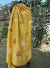 Sirpench Yellow Matka Georgette Dupatta