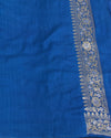 Rhapsody in Blue Katan Silk Saree