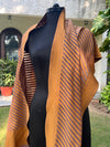 Mocha brown Cotton Silk Stole Dupatta