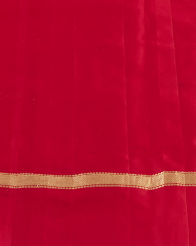 Gaurangi Gold & Red Silk Saree