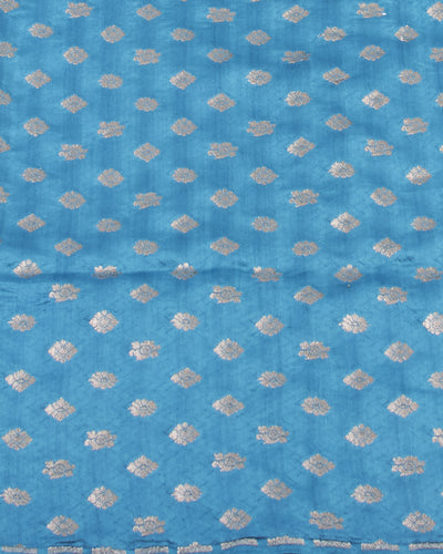 Kamini Turquoise Blue Silk Saree