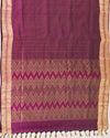 Adambara Wine Silk Saree