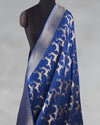 Mrigya Blue Ektara Silk Saree