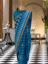 Neelagiri Blue Patola Silk Saree