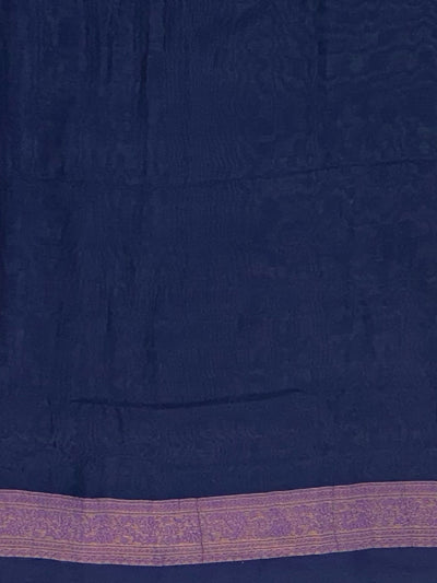 Niladri Blue Cotton Cutwork Saree