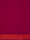 Garnet Pink Cotton Cutwork Saree