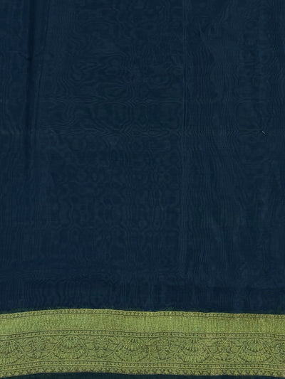 Sheshadri Blue Cotton Cutwork Saree