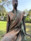 Madurai Sea Green Printed Cotton Saree