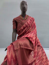 Adele Red Printed Cotton Saree