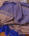 Meteoric Rise Electric Blue Khaddi Georgette Sari