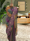 Nazakat Mustard Cotton Chanderi Saree