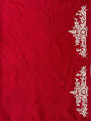 Golnaz Red Satin Silk Saree