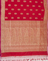 Gulposh Red Banarasi Katan Silk Saree