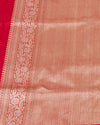 Gulposh Red Banarasi Katan Silk Saree