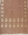 Arabica Brown Boota Matka Georgette Saree