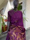 Chenamma Purple Matka Georgette Saree