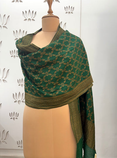 Lubna Green Matka Georgette Stole Dupatta