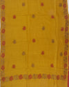 Haldi Haath Yellow & Rust Matka Georgette Saree