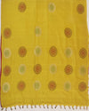 Sundowner Yellow Matka Georgette Saree