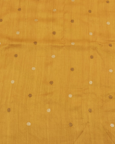 Jaisalmer Yellow Stripe Matka Georgette Saree